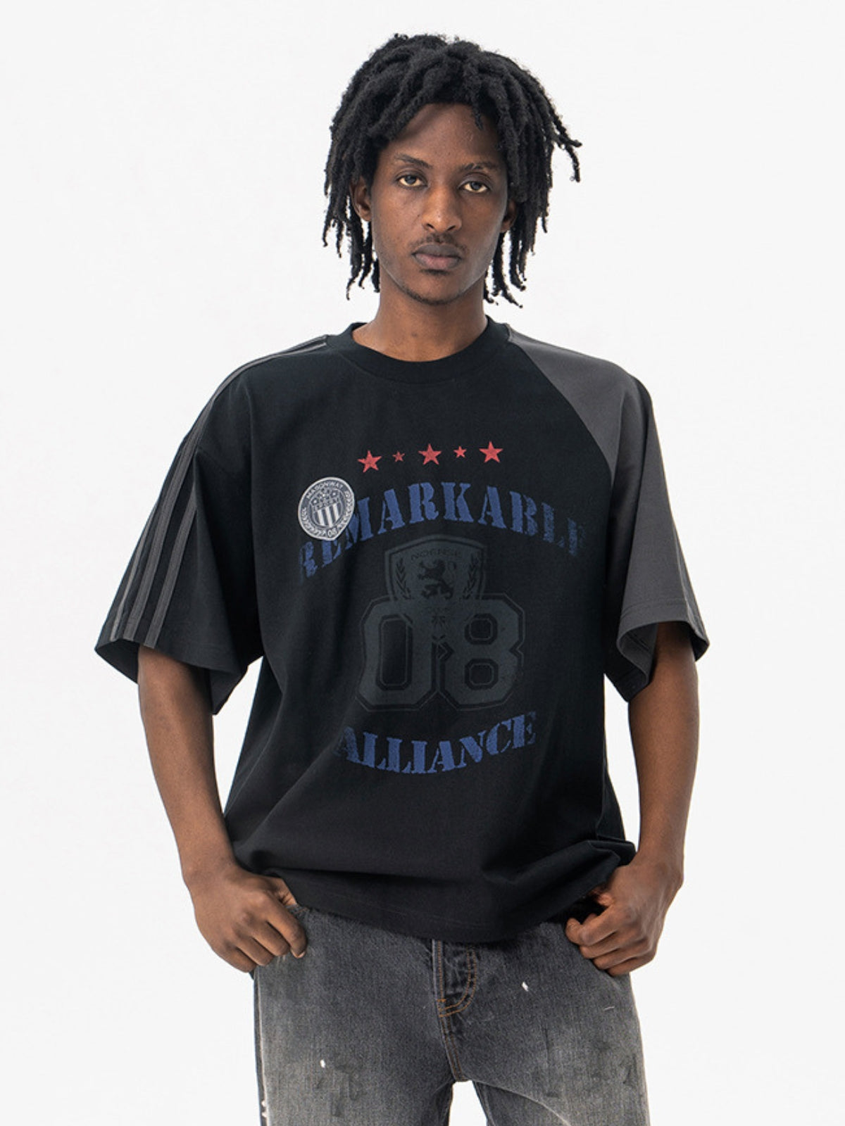 ALLIANCE - Oversized Print Jersey T-Shirt