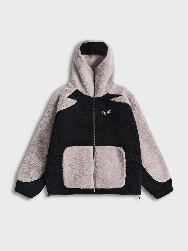 Ninja Fleece Jacke  - Schwarzes & Grau