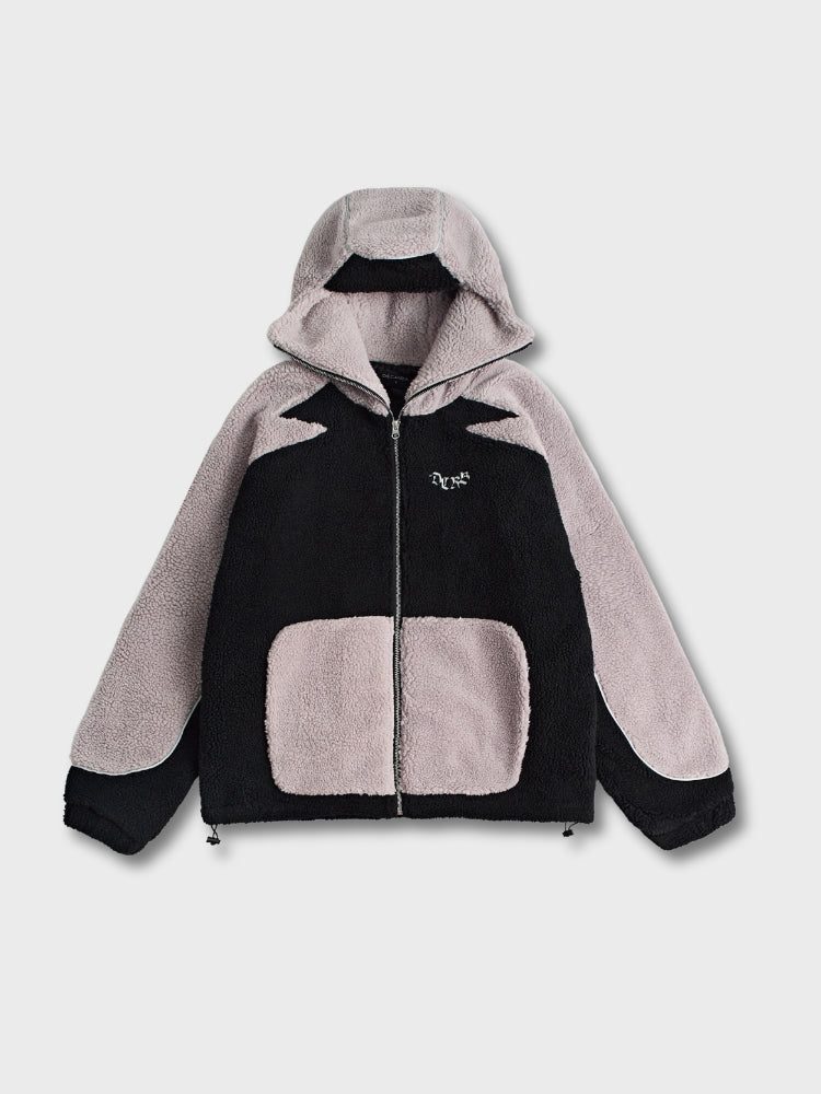 Ninja Fleece Jacke  - Schwarzes & Grau