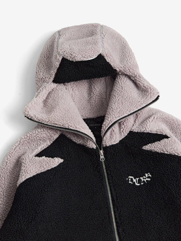Ninja Fleece Jacke  - Schwarzes & Grau