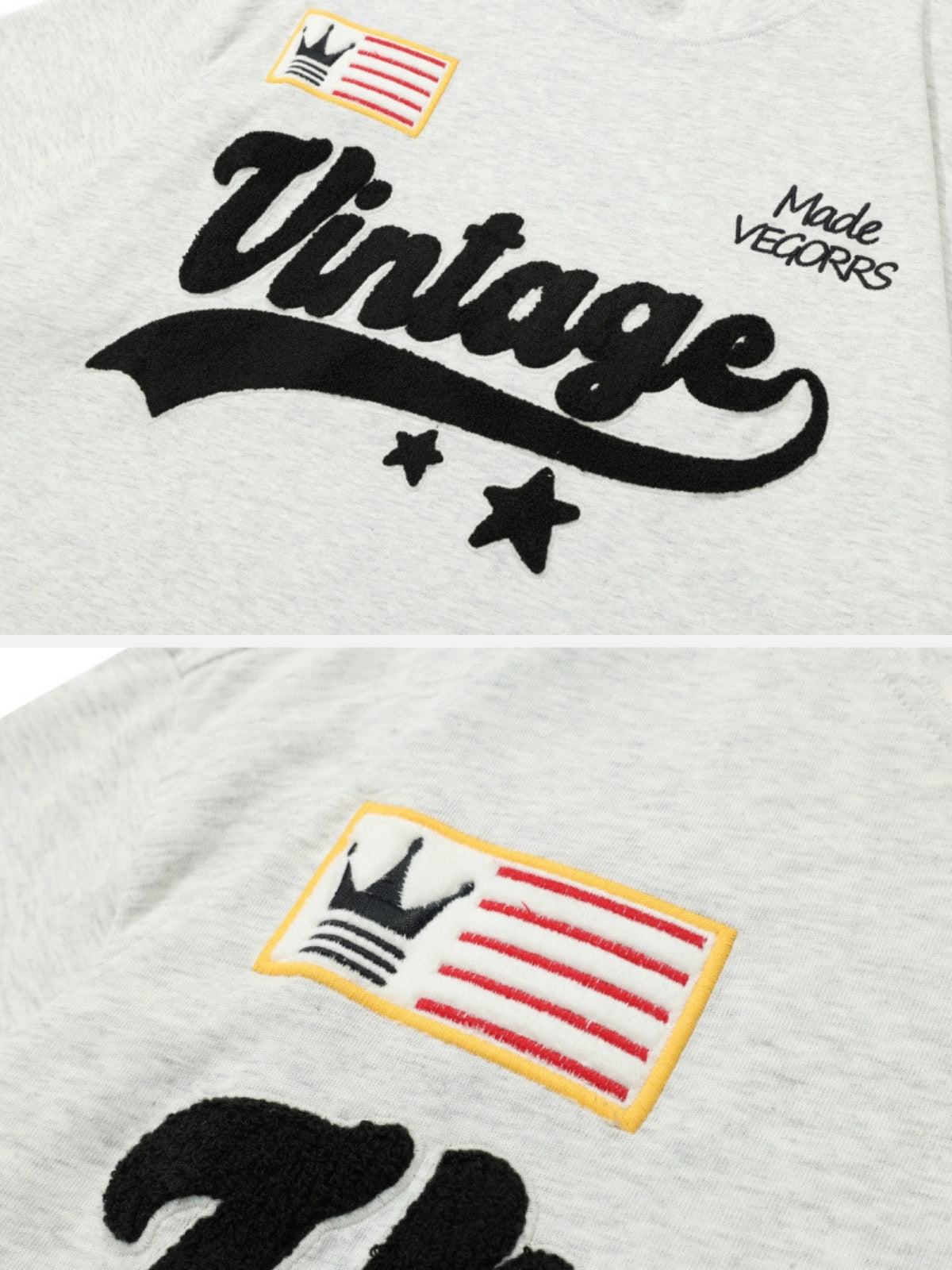 VINTAGE - Oversized Embroidered T-Shirt