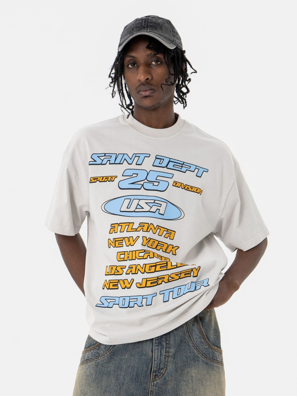 DIVISION - Oversized print t-shirt