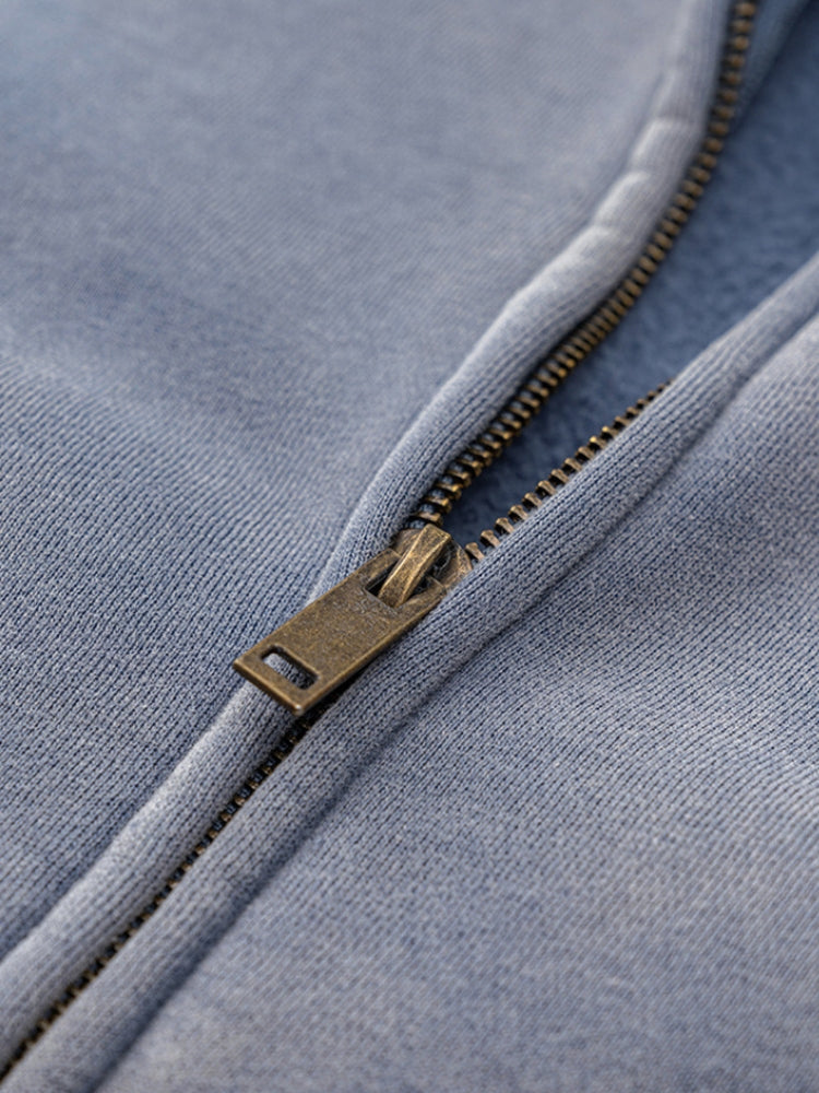 Blue lights Zip Hoodie