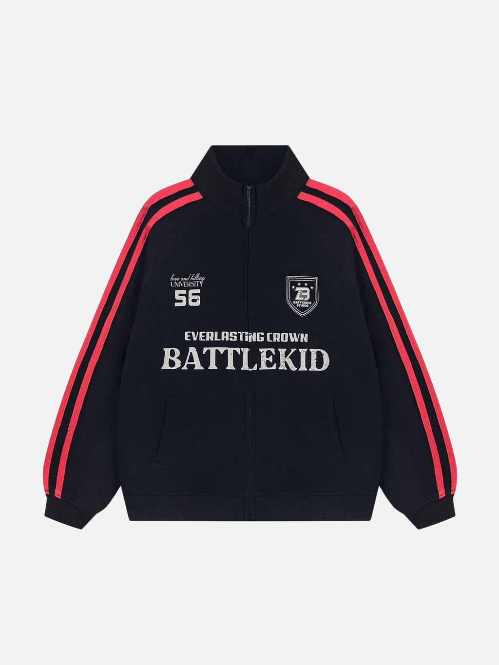 EVERLASTING - Oversized Print Polo Hoodie
