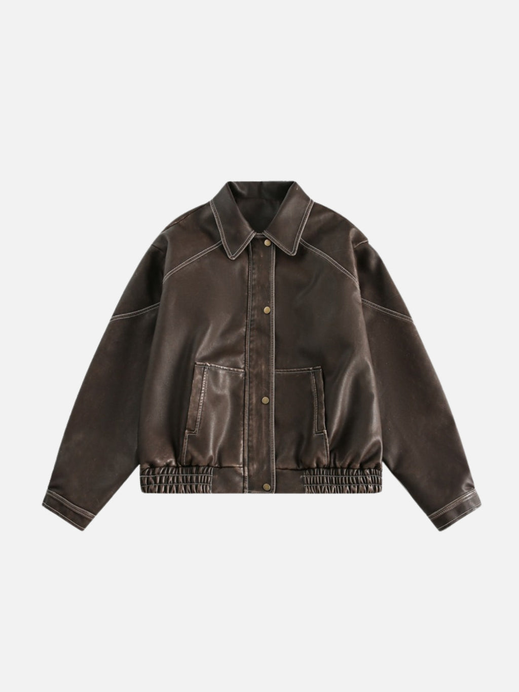 GLACIO - Leather Basic Jacket