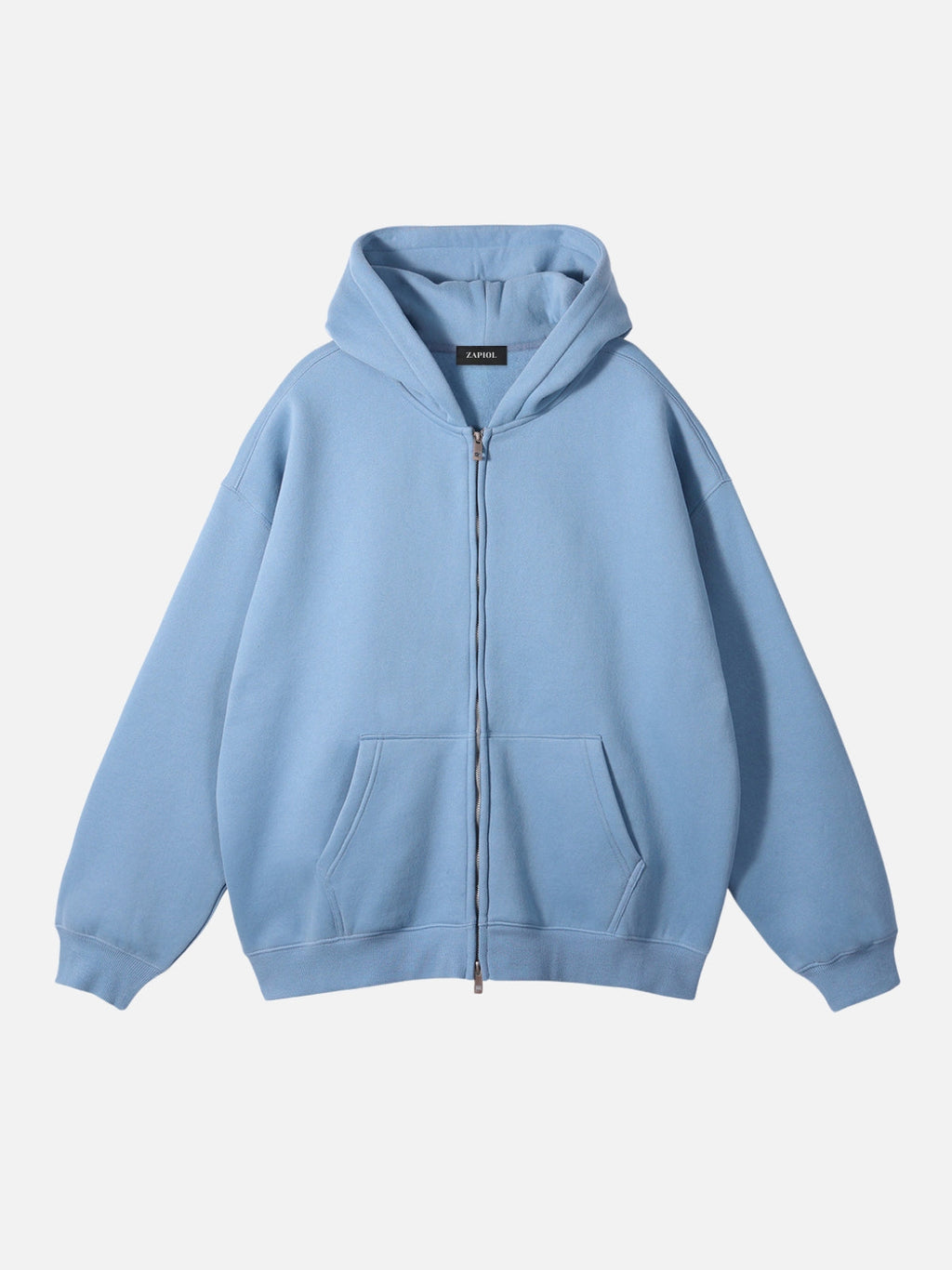 PUNISH - Cropped Basic Zip Up Hoodie