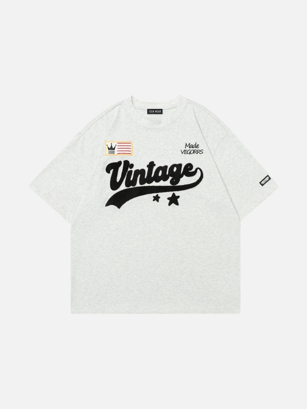 VINTAGE - Oversized Embroidered T-Shirt