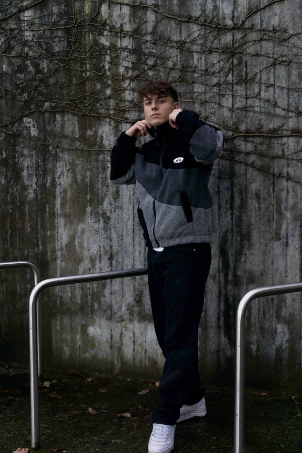 City Fleece Jacke - Schwarz