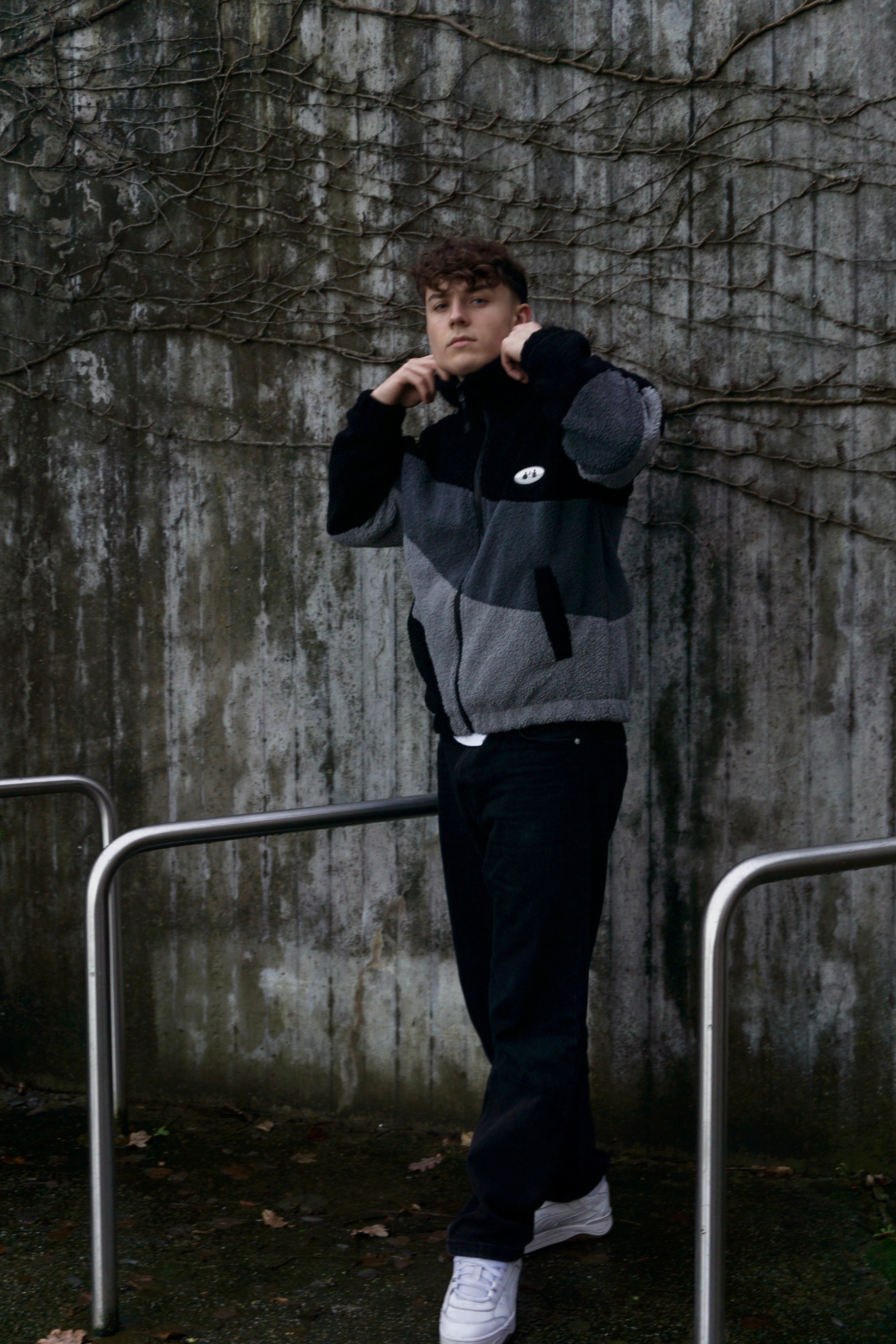 City Fleece Jacke - Schwarz