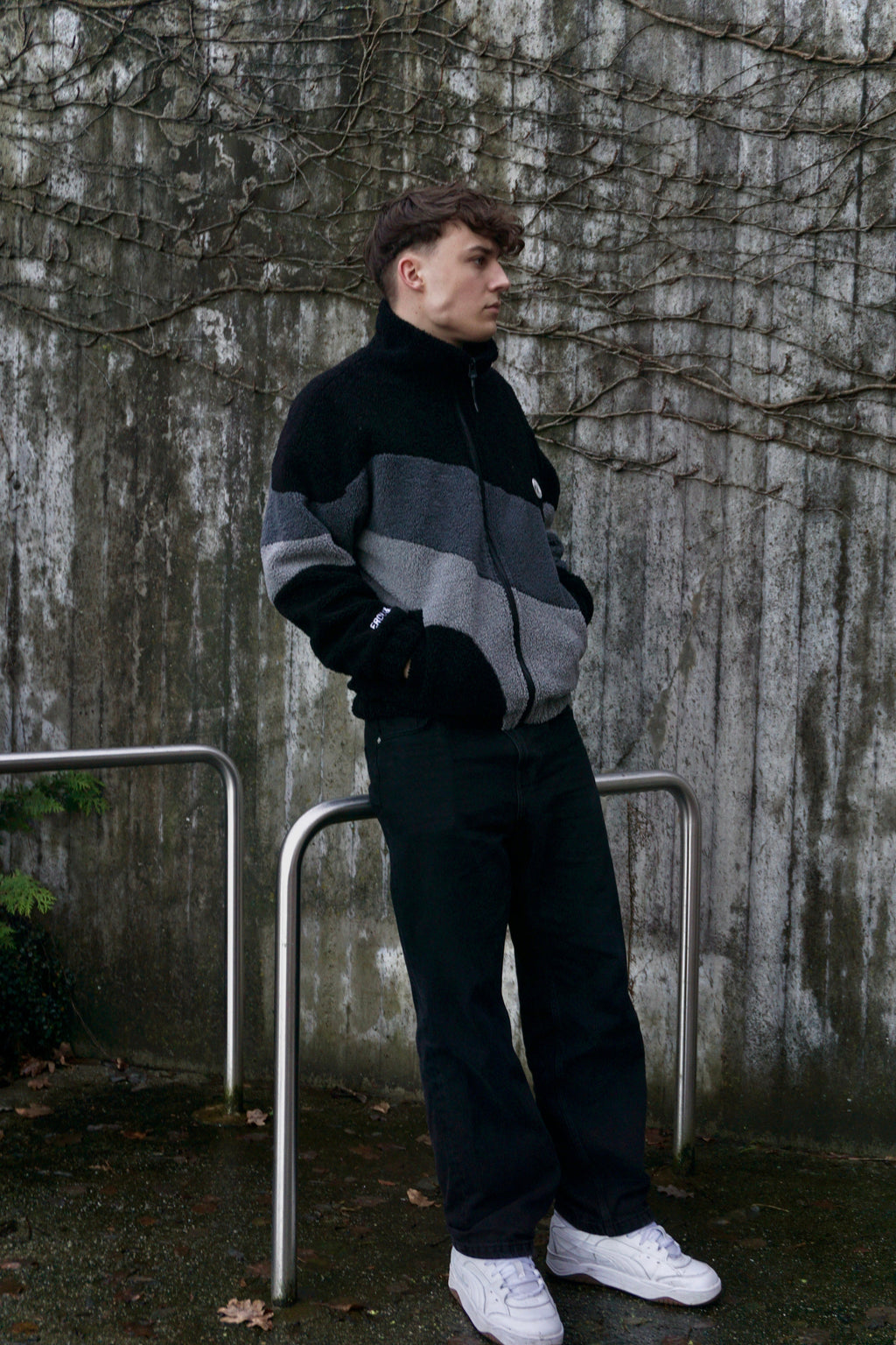 City Fleece Jacke - Schwarz